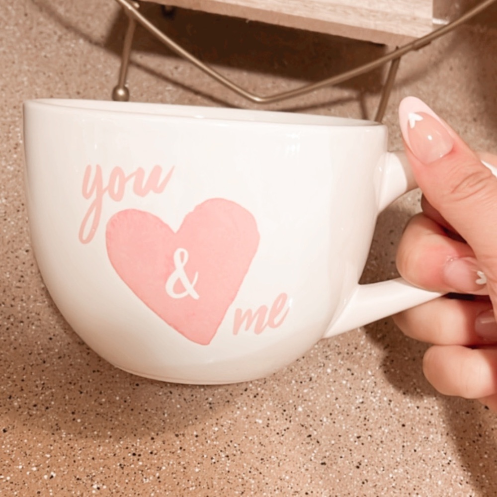 White & Pink Heart Valentine’s Mug